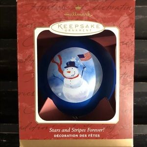 HALLMARK Vintage 2001 Keepsake Ornament Stars And Stripes Forever